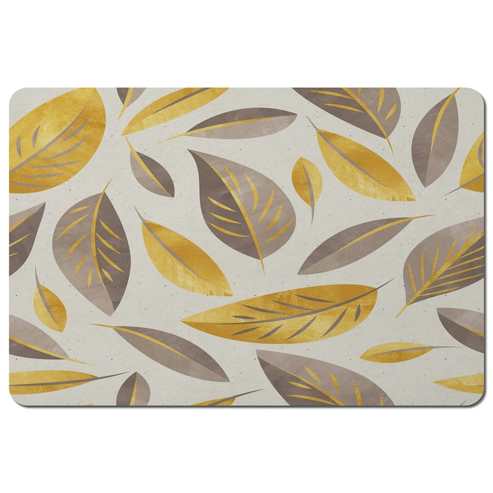 Botanical gold and purple leaf (Placemat)