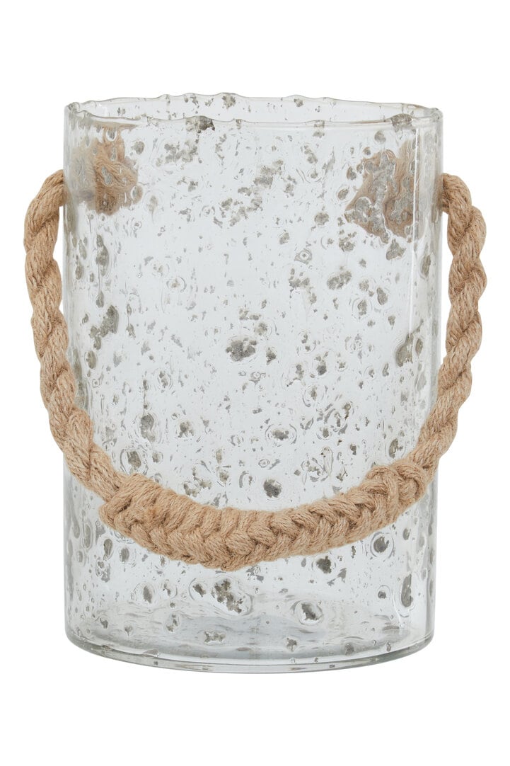 Orsina Kuta Natural Rope Large Lantern in Clear