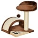 image 6 of PawHut Cat Tree Scratching Post Activity Centre Climber Hanging Ball Brown