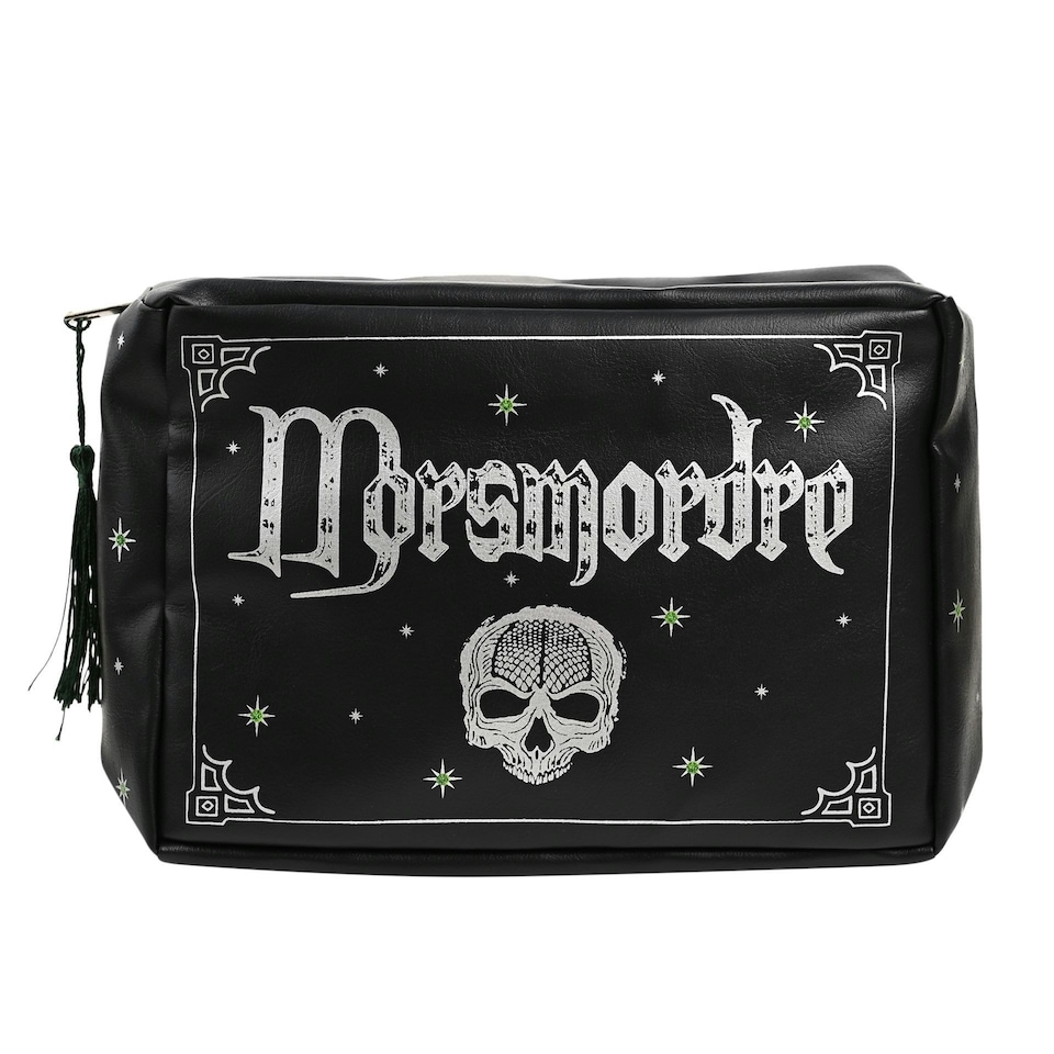 image 1 of Warner Bros Harry Potter Dark Arts Wash Bag - Morsmorde Black