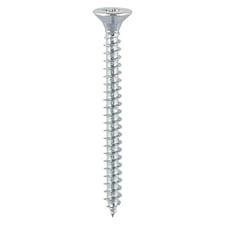 Timco - Solo Chipboard & Woodscrews - PZ - Double Countersunk - Zinc (Size 4.0 x 70 - 200 Pieces)
