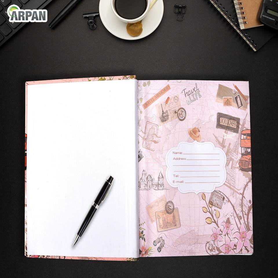 image 1 of ARPAN Slip In Case Memo Photo Album for 300 Photos 4x6" (10x15cm) – Hardcover Picture Album with Memo Writing Space for Family, Wedding & Travel Memories
