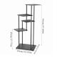 image 2 of Living and Home 5-Tier Modern Plant Stand Shelf Plant Display Rack | Black | 5 Tiers