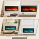 image 8 of HOMCOM 127cm Electric Fireplace Recessed, Insert, Wall Mount, Freestanding