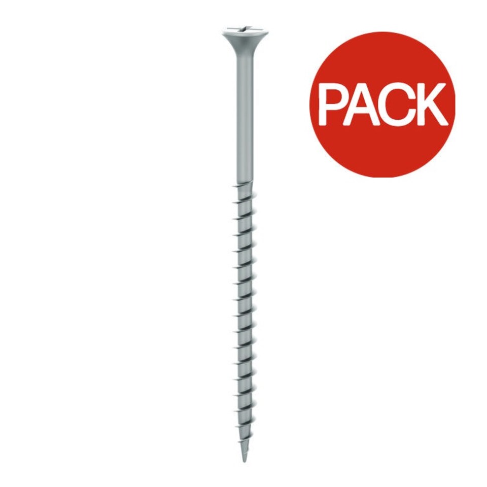 Securfix Phillips, Bugle Drywall Screws (Pack of 500) - Silver - 4.2in x 75mm