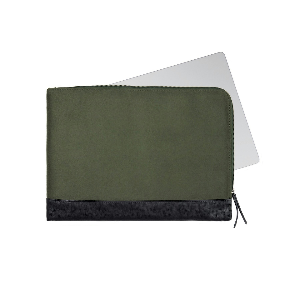 image 1 of Vinga Marlow Polyester Laptop Sleeve - Green - 2cm x 39cm x 28cm | Green