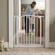 image 7 of Safetots Extra Tall Curved Top Safety Gate, 89cm - 98cm, Matt White, Extra Tall 100cm in Height, Pressure Fit Stair Gate, Baby Gate for Doors Hallways and Spaces, Safety Barrier, Easy Installation