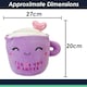 image 7 of Latte Soft Toy Cute Plushie Huggable Cuddly Stuffed Toy 20cm Purple