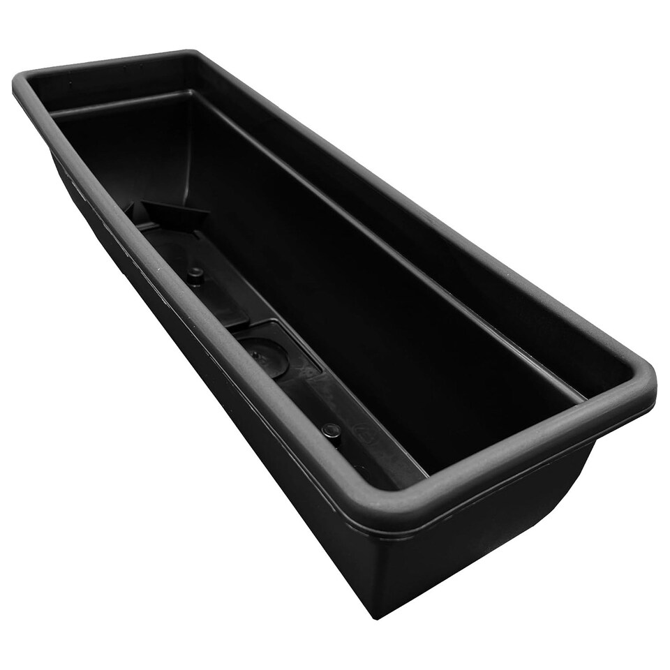 image 1 of 1 x Black 60cm Bellpot Trough Winchester Plastic Plant Flower Pot For Windows, Gardens & Patios Black