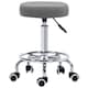 image 1 of Vinsetto Round Rolling Stool, PU Leather Height Adjustable Stool Chair with Wheels and Swivel Seat for Salon, Massage, Spa, Home Kitchen, Grey