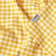 image 6 of Homescapes Cotton Gingham Check Yellow Throw - 150 x 200 cm | Yellow