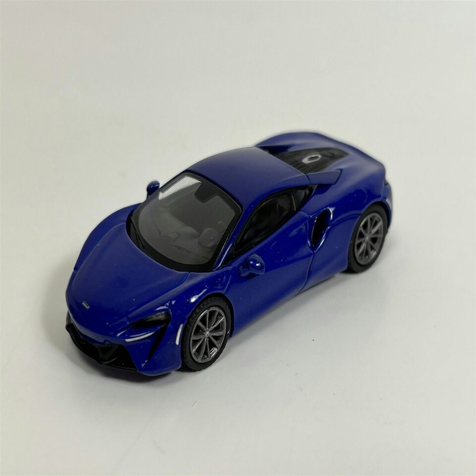 image 1 of McLaren Artura Volcano Blue RHD 1:64 Scale Mini GT MGT00430R