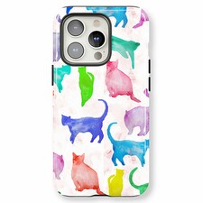 Abstract Cats Phone Case | Multi | iPhone 15 Pro
Tough | iPhone 15 Pro
Tough