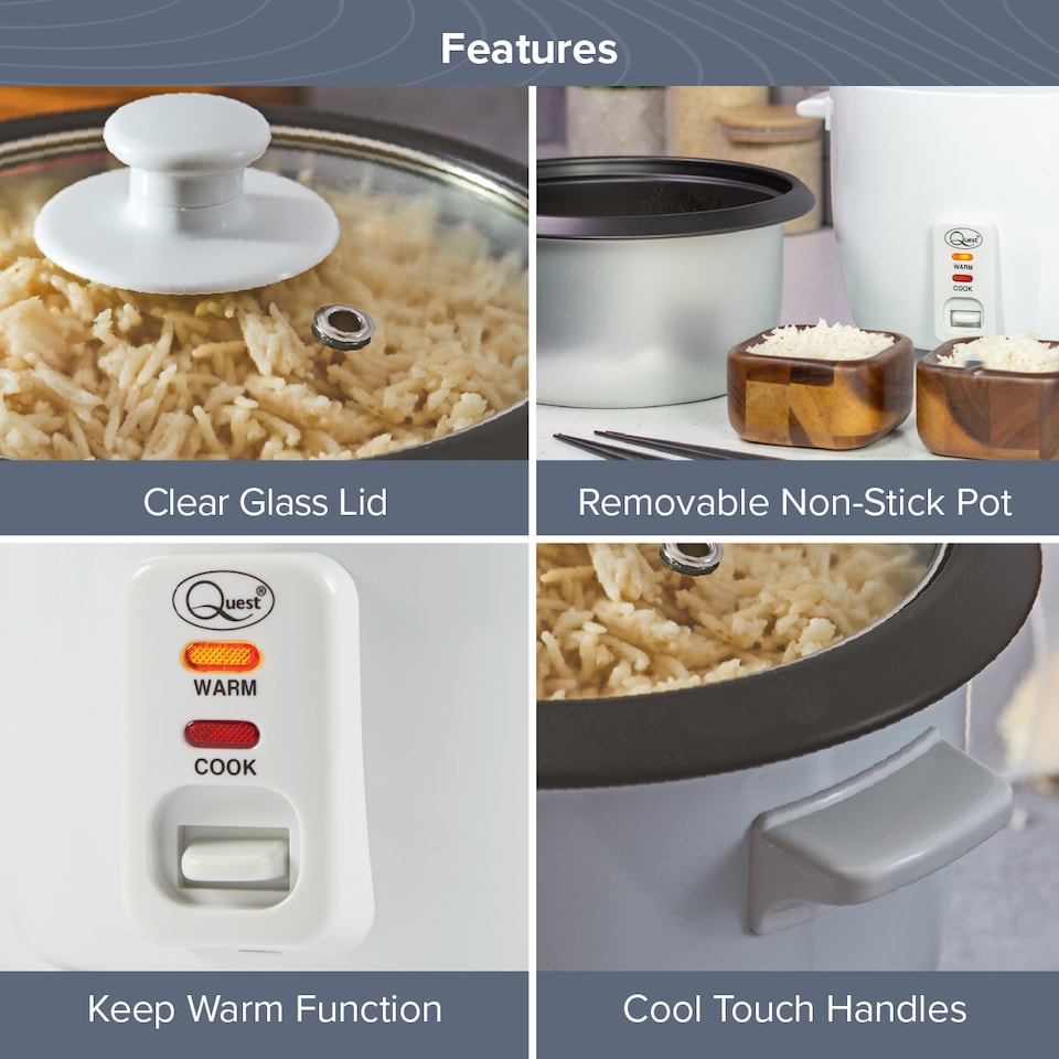 image 1 of Quest 2.5L Rice Cooker