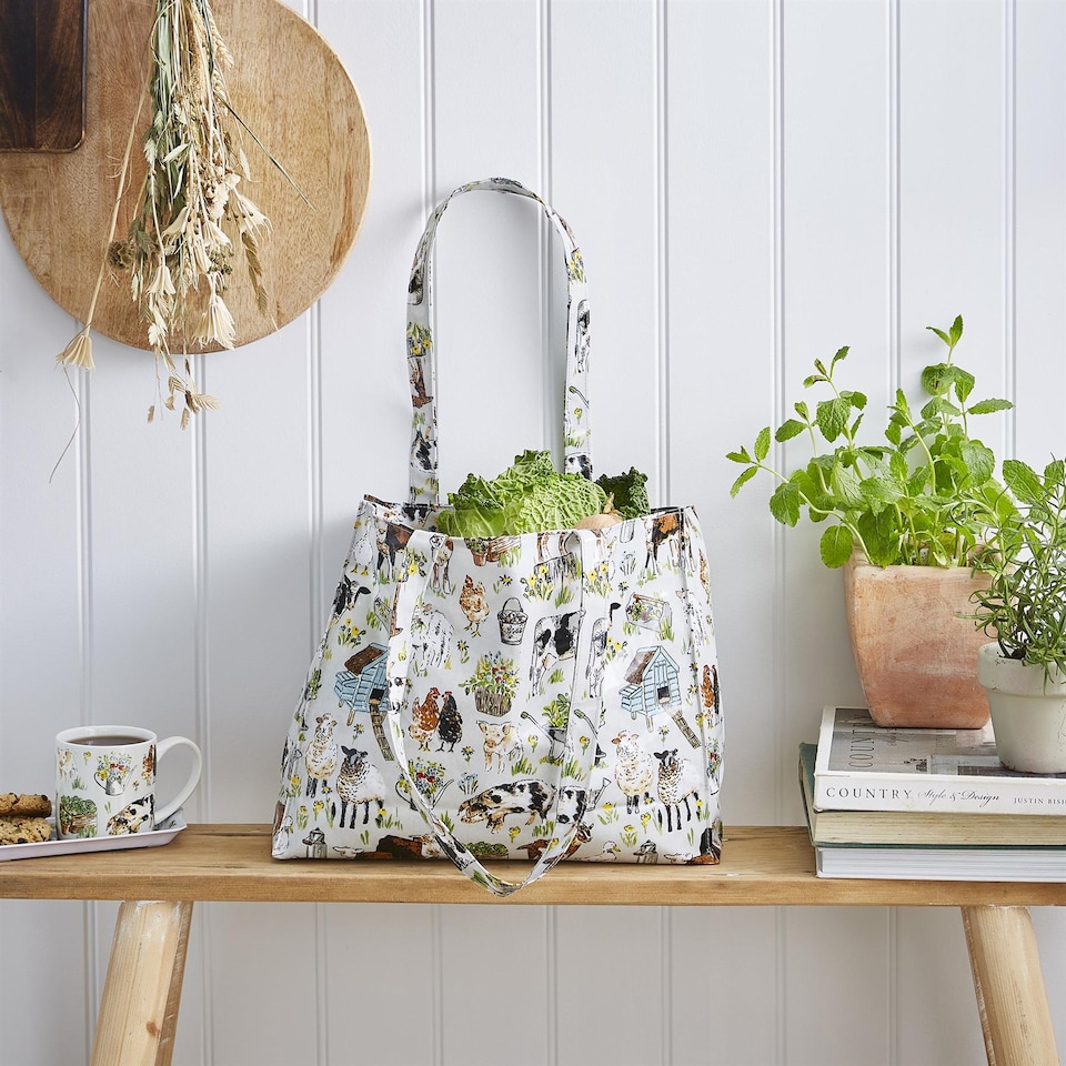 image 1 of Ulster Weavers Portman Farm Shoulder Bag - PVC  Grey