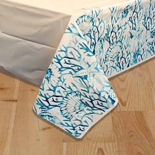 Ocean Blue Reef Plastic Tablecover 213cm x 137cm