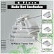 image 3 of VELVETIO 8 Piece Towel Bale Set Jacquard Greek Key Pattern - 100% Cotton, 450 GSM White