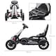 image 7 of HOMCOM 12V Electric Go Kart w/ Forward Reversing 2 Speeds for 3-8 Yrs White