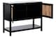 image 3 of Orsina Versatile Black Wood Side Cabinet, Rustic Bedside Cabinet, Easily Maintained Display Cabinet With Storage