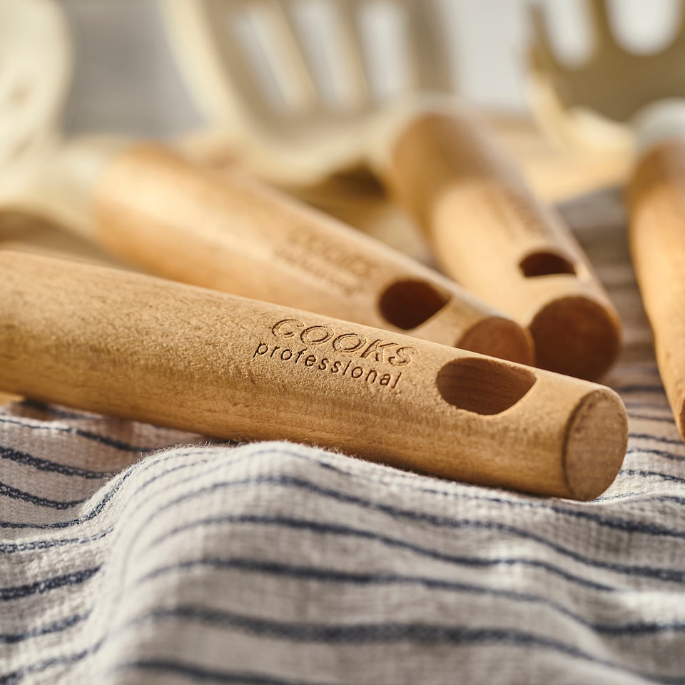 image 1 of Cooks Professional 5 Piece Silicone Utensil Set – Kitchen Cooking Spoons, Ladle & Spatula | White | 5