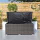 image 6 of Direct Wicker 495L Outdoor Garden Rattan Storage Box, Medium Deck Storage Box for Patio, Yard | Brown