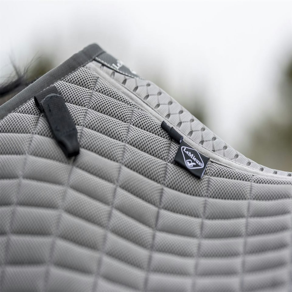 image 1 of LeMieux Self-Cool Dressage Square Polar Grey | Large