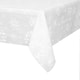 image 1 of Clear Snowflakes Rectangular Plastic Table Cover, 54"x108"