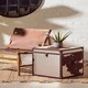 image 4 of Interiors By Premier Brown & White Genuine Cowhide Storage Trunk Set,Chest Boxes With Toggle Latches,Trunk With Real Leather Trim Brown
