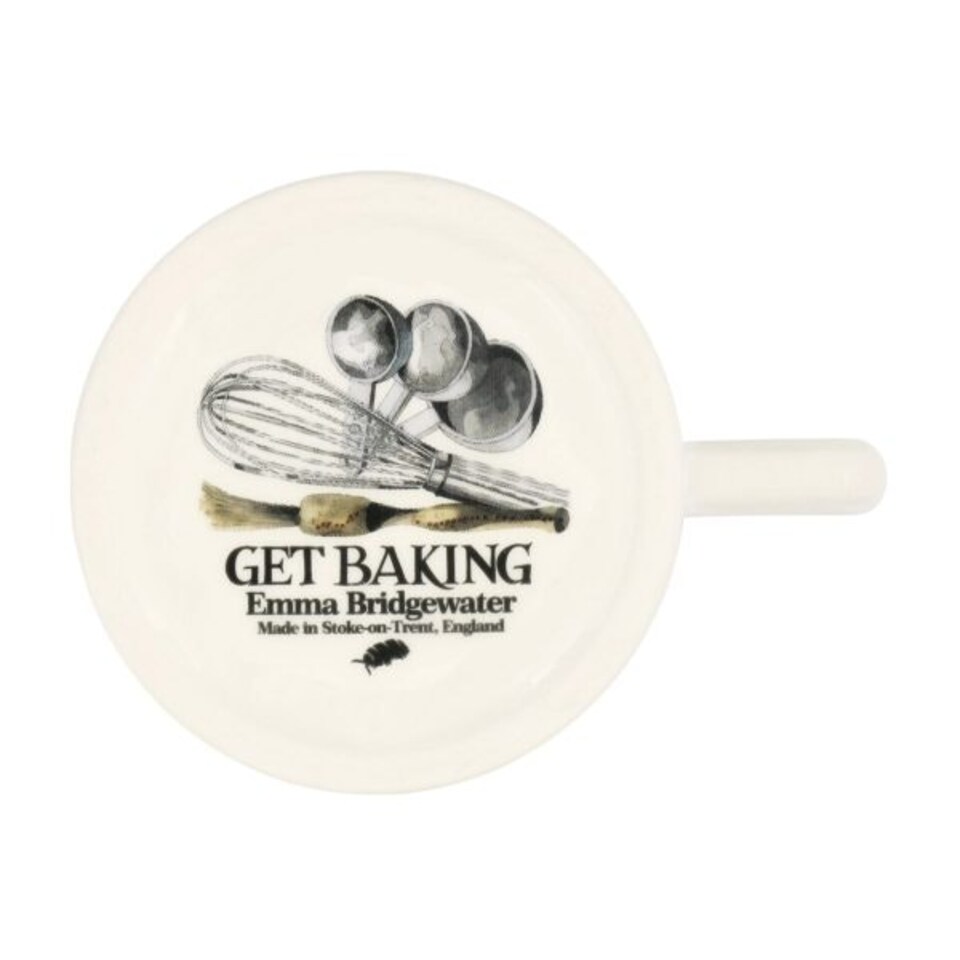 image 1 of Mug: 1 x 300ml Emma Bridgewater Get Baking Half Pint Mug, Ceramic White