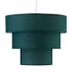image 2 of Barty - Dark Green 38cm Tiered Pendant Shade Green