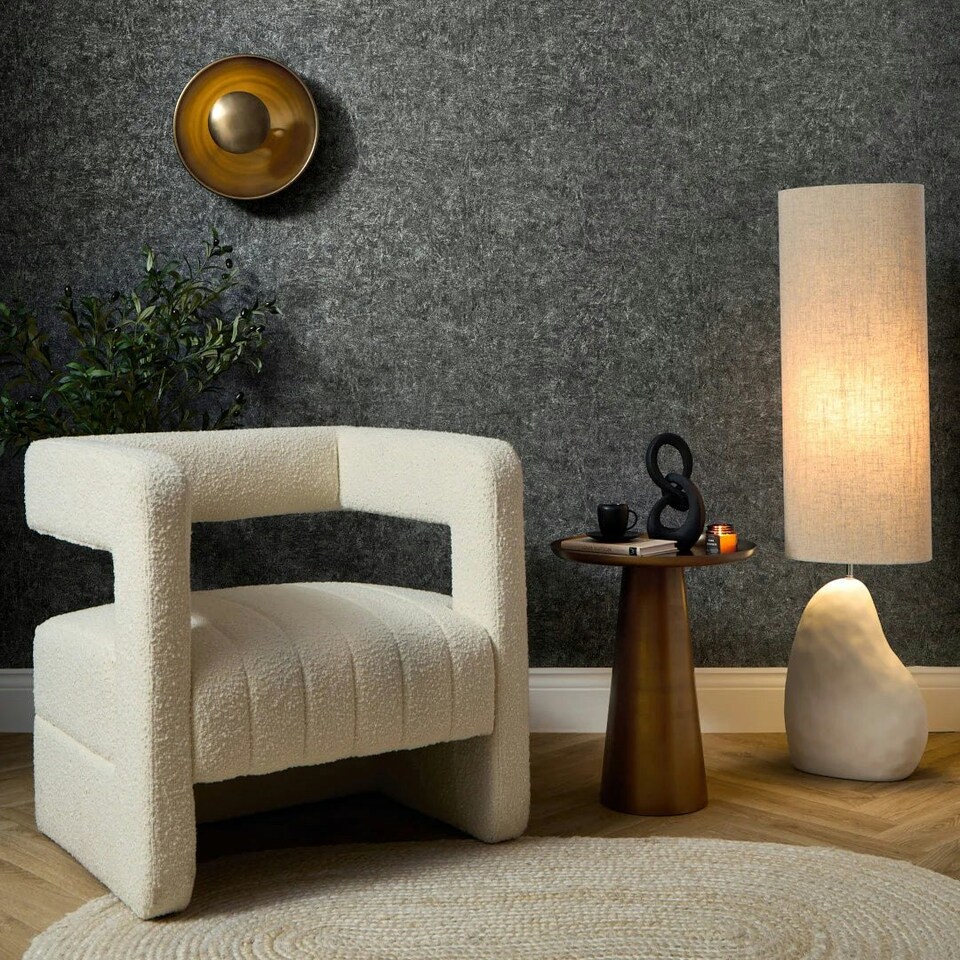 image 1 of Dolomite Metallic Wallpaper in Gunmetal Multi