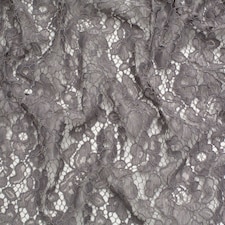 Minerva Core Range Grey Corded Lace Fabric for Bridal, Dressmaking, 146cm / 57" Wide - per metre