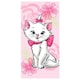 image 2 of The Aristocats Marie Floral Cotton Beach Towel - Pink/White - One Size | Pink | One size