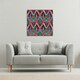 image 2 of Abstract ethnic ikat pattern (Canvas Print) 77 x 77 x 4cm