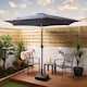 image 2 of Alfresia 2.7m Garden Parasol, Garden Umbrella with Easy Push Button Control & Tilt Function Green