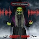 image 3 of HOMCOM Voice Activated Halloween Animatronics Witch, Battery Operated