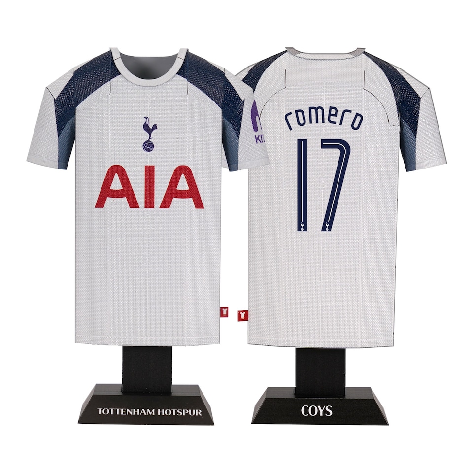 image 1 of RadStuff Metal Alloy Football Shirt - Tottenham Hotspurs Home Kit 2025/26