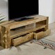 image 4 of Valor Mango Wooden Tv Stand With 2 Drawers Brown