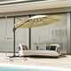 image 7 of Outsunny 3(m) Solar LED Cantilever Parasol Adjustable Garden Umbrella Dark Grey