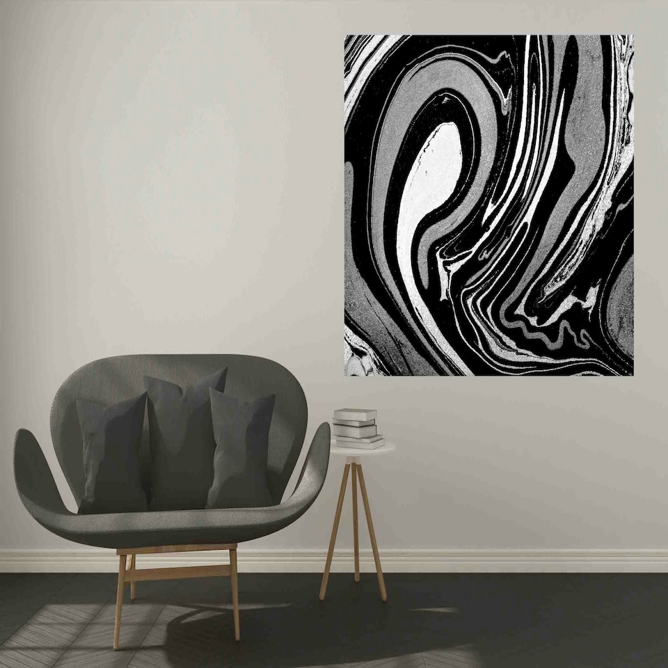 image 1 of Swirls of marble (Canvas Print) 40cm x 30cm