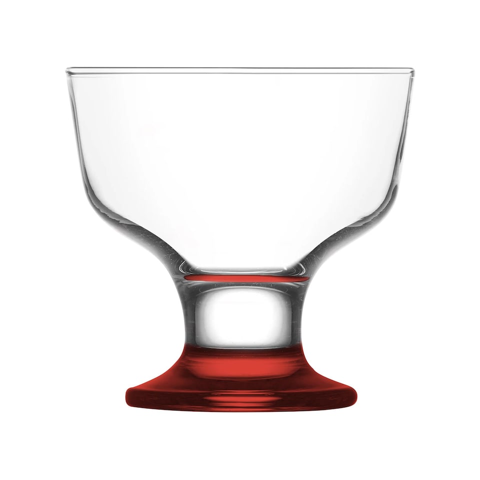 image 1 of LAV Destina Glass Ice Cream Bowls - 285ml - Multicolour - Pack of 6