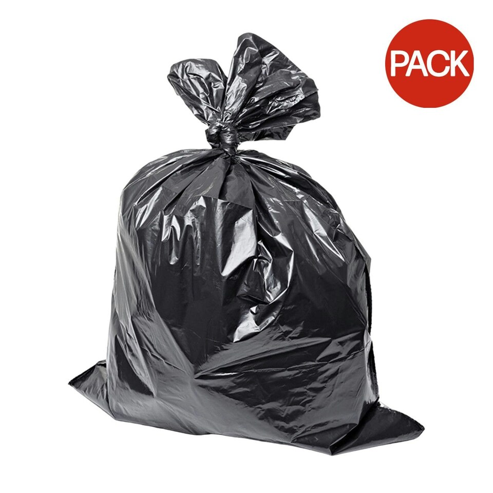 image 1 of Everyday Essentials Heavy Duty Bin Bags (Pack of 200) - Black - 300mm x 225mm