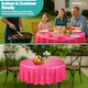 image 8 of Disposable Plastic Table Cover, Waterproof Tablecloth - 84 Inch