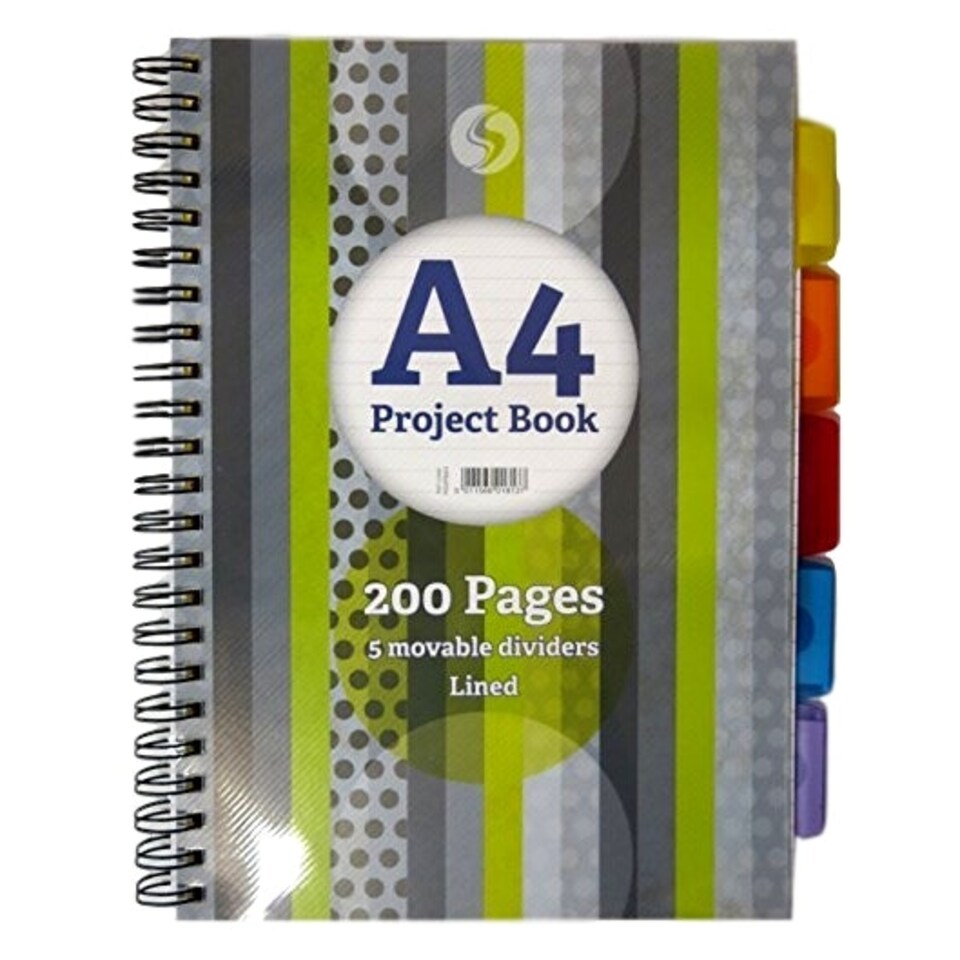 image 1 of Silvine A4 5 Part Project Divider Book