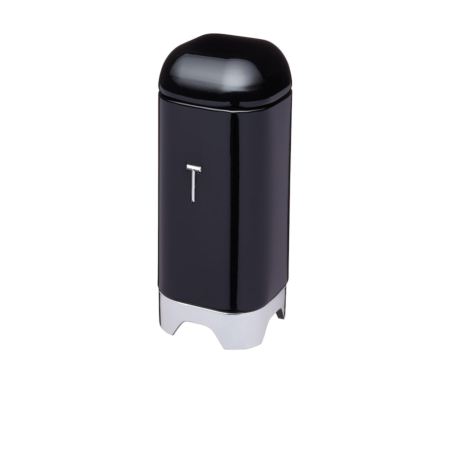 image 1 of Lovello Tea Canister Black 11x19cm