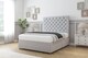 image 3 of Sloomy Mayfair Silver Plush Divan Bed Base 2 Drawers Same Side With 54 Inch Floor Standing Headboard | Silver | Silver | Super King | 1