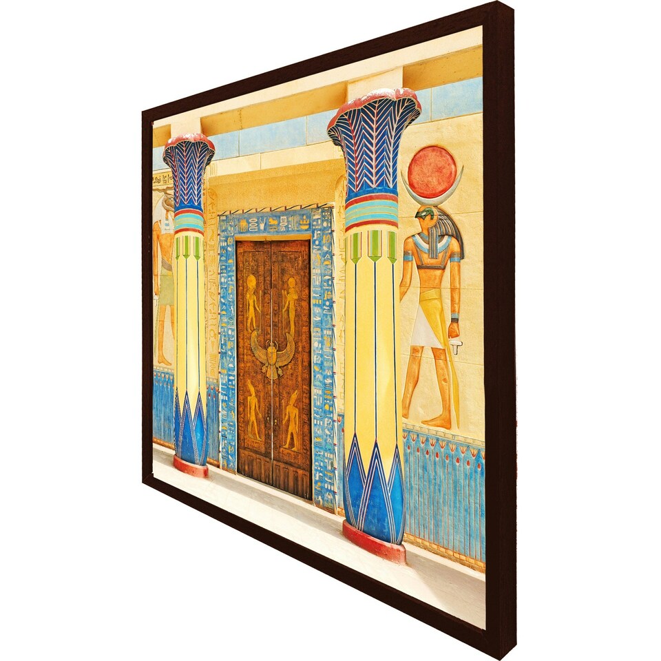 image 1 of Ancient egyptian writing (Picture Frame) Brown / L