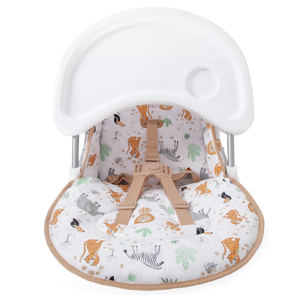 image 1 of Red Kite Feed Me Compact Highchair - Jungle Tots | Multi | Jungle Tots | One Size | 1