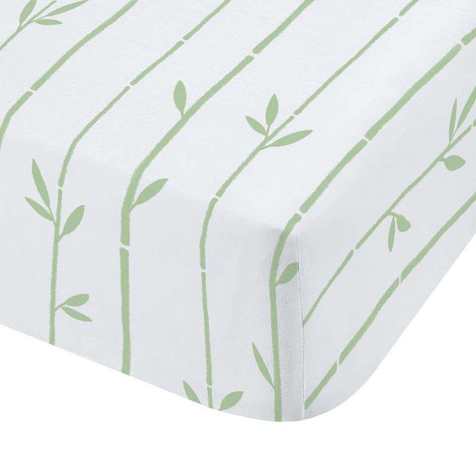 image 1 of Catherine Lansfield Kids Panda Paws Double Fitted Sheet Green