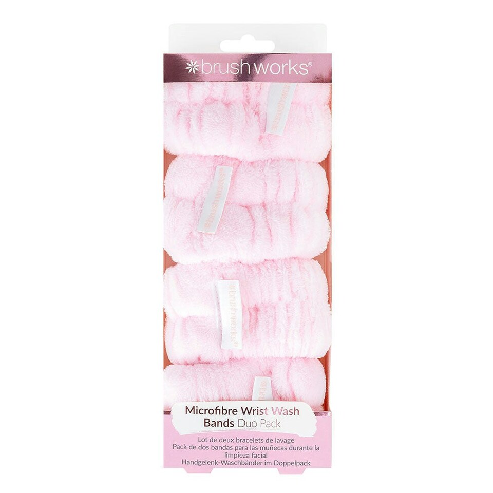 image 1 of Brushworks Microfibre Wrist Wash Bands (2 Pairs)